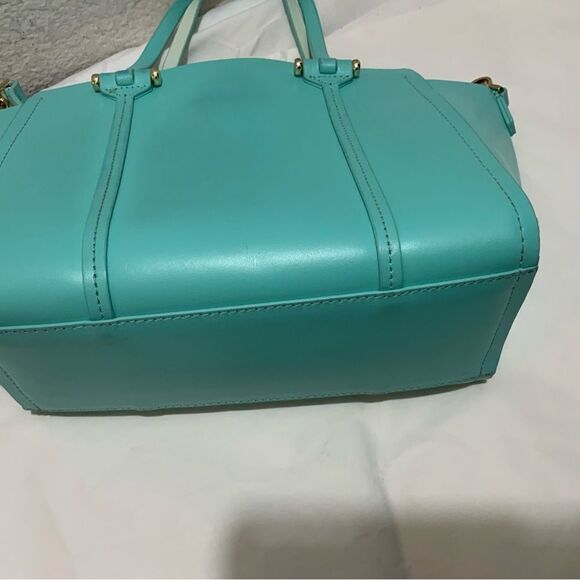 Kate spade light blue handbag tote shoulder bag - Picture 10 of 12